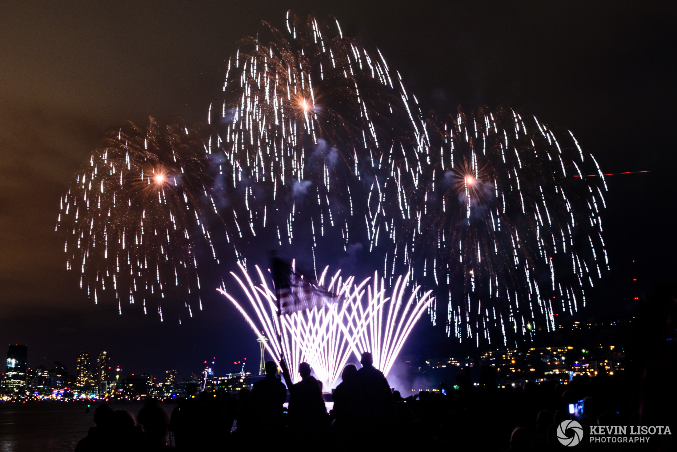 4th of July fireworks at Seattle's Gasworks Park 2016