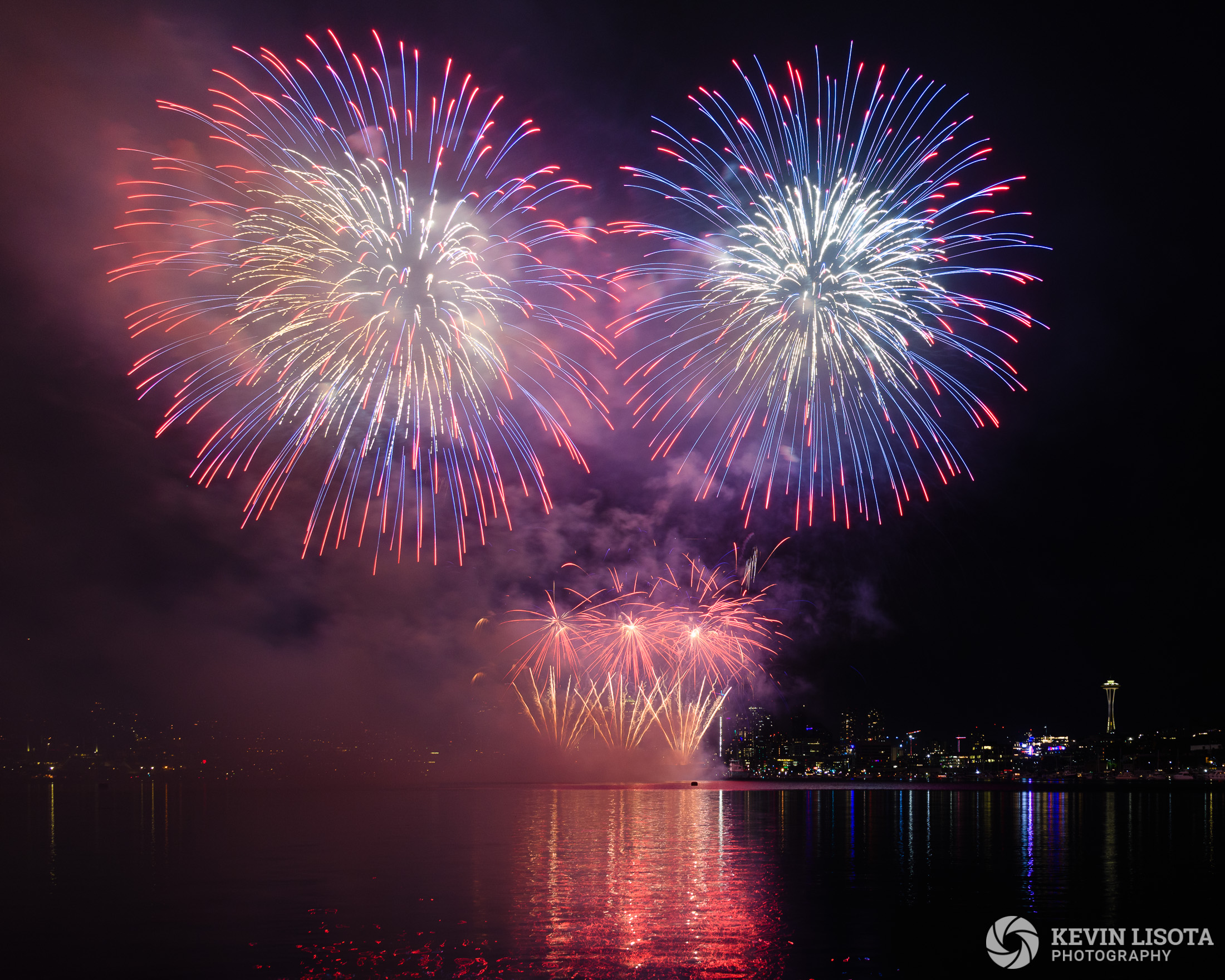 Seattle 4th of July Fireworks from Gas Works Park 2018