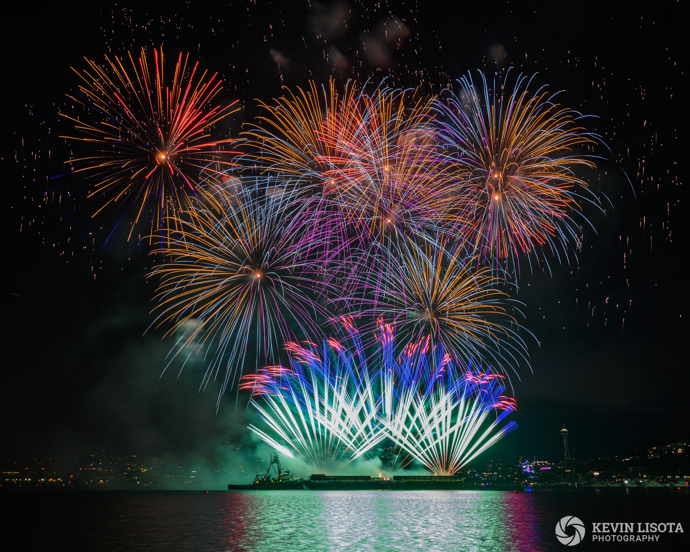 Seattle 4th of July Fireworks from Gas Works Park 2019