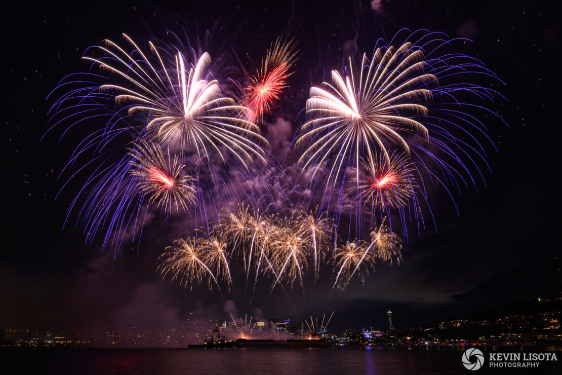 Seattle 4th of July Fireworks from Gas Works Park 2019