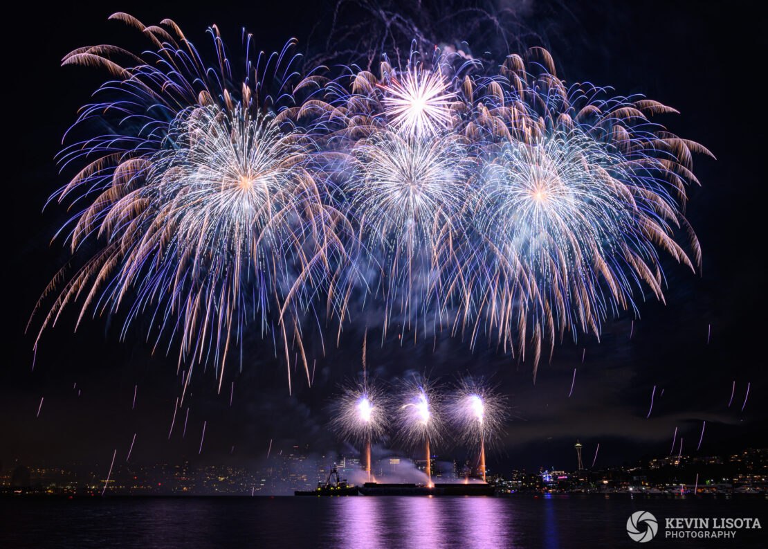 Seattle 4th of July Fireworks from Gas Works Park 2019