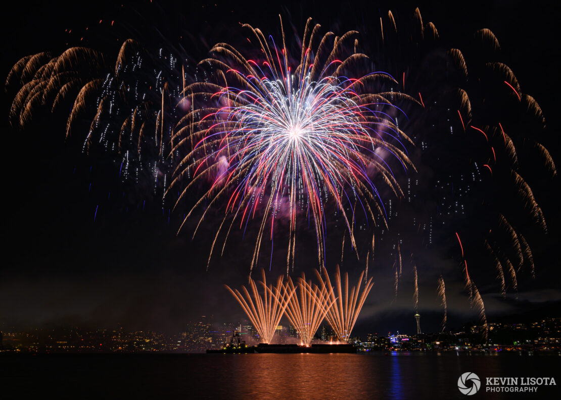 Seattle 4th of July Fireworks from Gas Works Park 2019