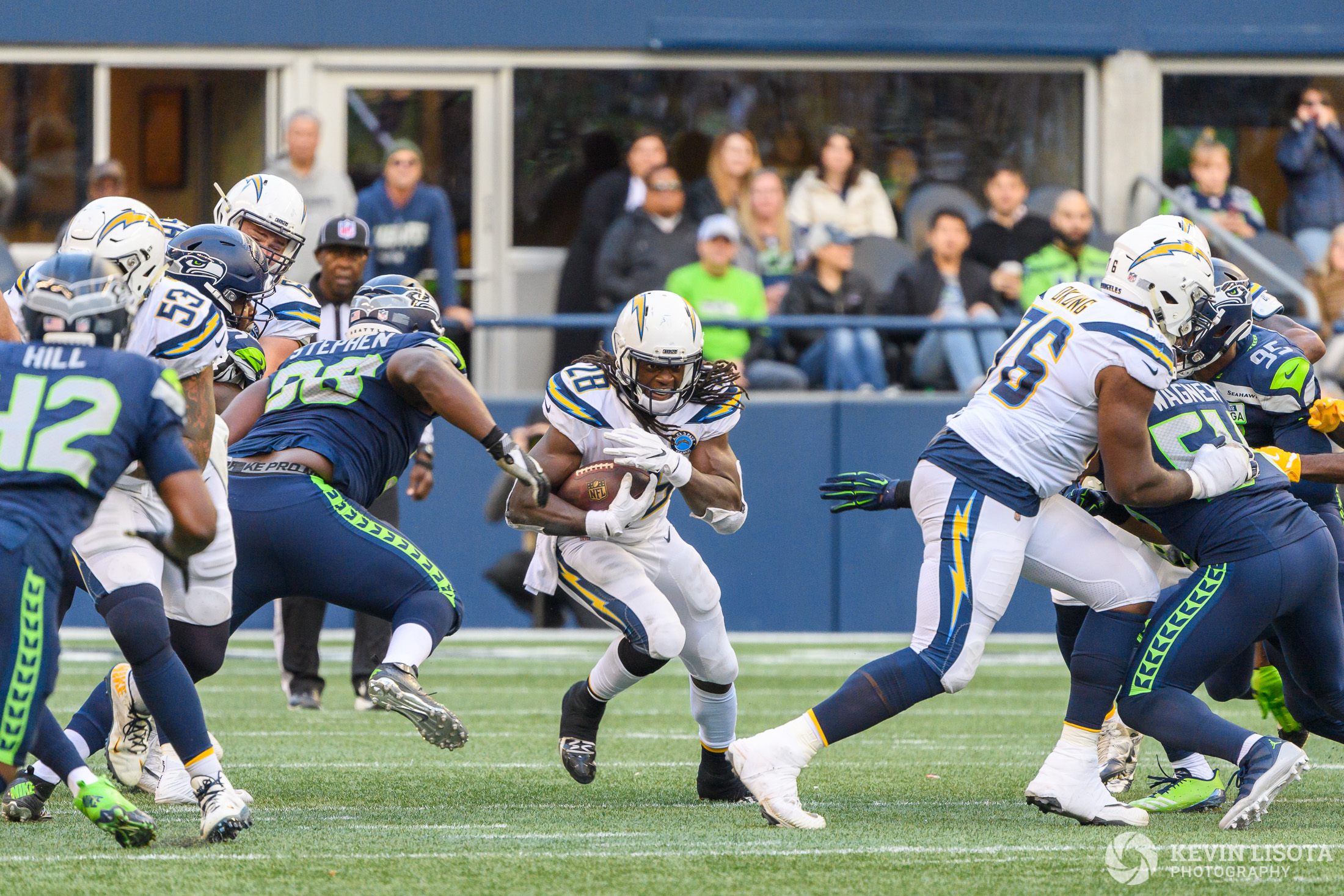 Melvin Gordon III - Seattle Sehawks vs. Los Angeles Chargers - November 4, 2018